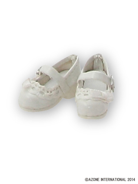 Milky Frill Strap Shoes (White), Azone, Accessories, 1/6, 4580116045592